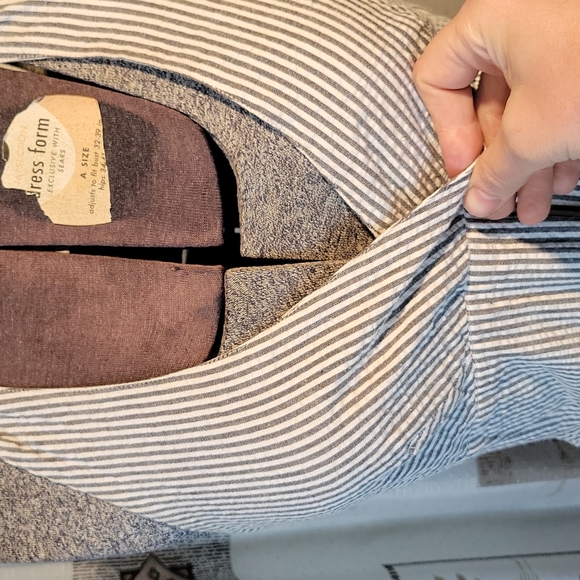 Retro Grey Seersucker Dress - Picture 5 of 11